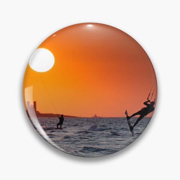 Item preview, Kitesurfing reculver sunset designed and sold by rogerstanger.