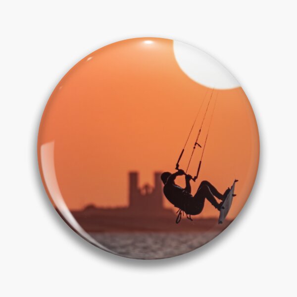 Item preview, Kitesurfing Reculver Sunset designed and sold by rogerstanger.