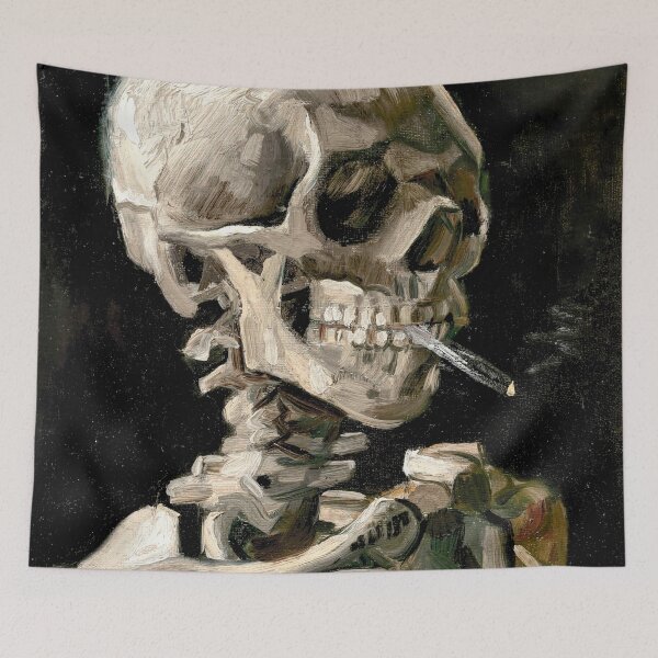 Item preview, Van Gogh - Skull of a Skeleton with Burning Cigarette designed and sold by wordpower900.