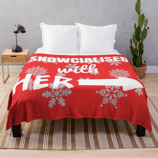 Item preview, Funny Social Distancing: I Snowcialised With Her Couples Design designed and sold by MimsTees.