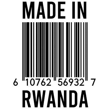 Artwork thumbnail, Made In Rwanda by RandomStuffShop