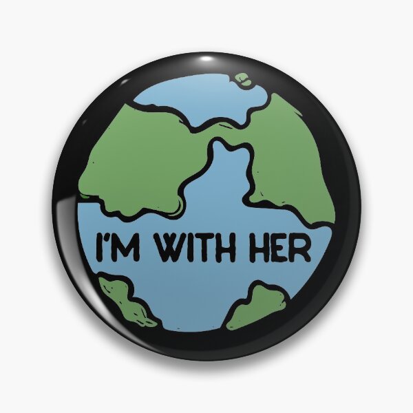 Item preview, I'm with her earth day art designed and sold by FrictionMaxxing.