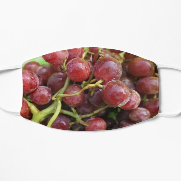 Grapes on the vine Flat Mask
