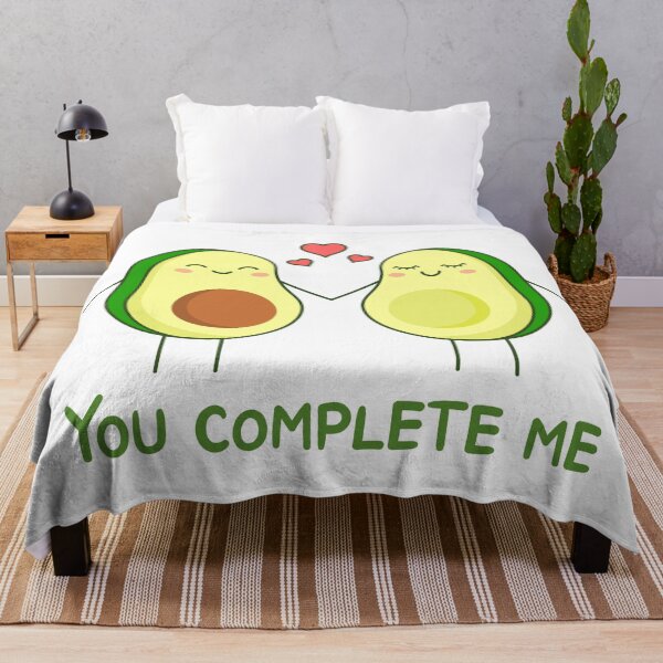 Item preview, You complete me. Avocado couple with love message designed and sold by TashaVector.