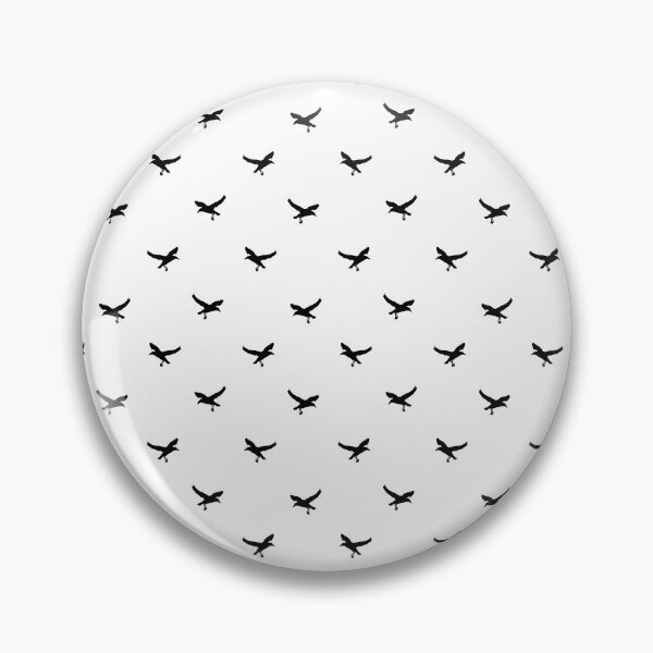 Item preview, Birds Flying Motif Silhouette Print Pattern designed and sold by DFLC Prints.