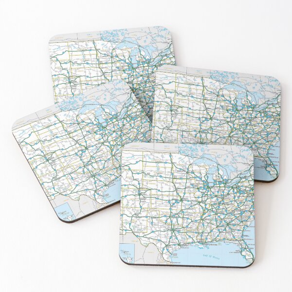 Item preview, US Highways Roadmap designed and sold by WanderingLife.