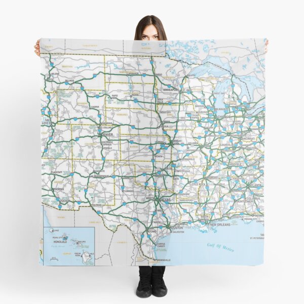 Item preview, US Highways Roadmap designed and sold by WanderingLife.