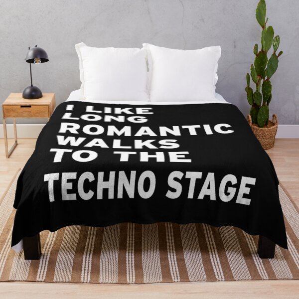 Item preview, I Like Long Romantic Walks To The Techno Stage designed and sold by Original Cheddar.