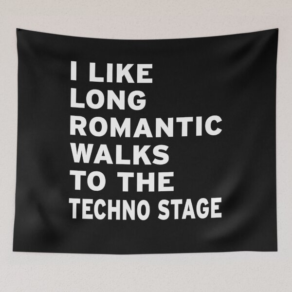 Item preview, I Like Long Romantic Walks To The Techno Stage designed and sold by Original Cheddar.