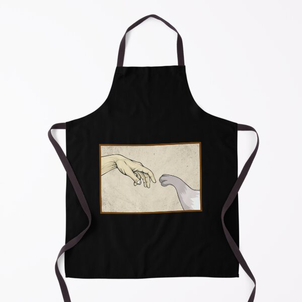 Item preview, Michelangelo Cat Creation Of Adam Funny Art designed and sold by Lenny Stahl.