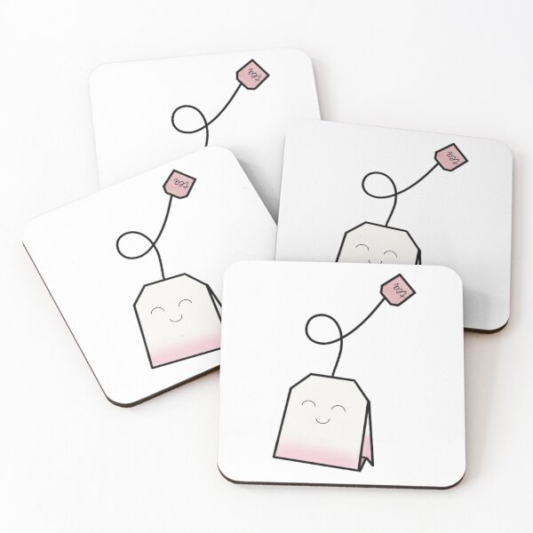 Item preview, Cute Kawaii Tea Bag - Pink designed and sold by PinkAnchor.