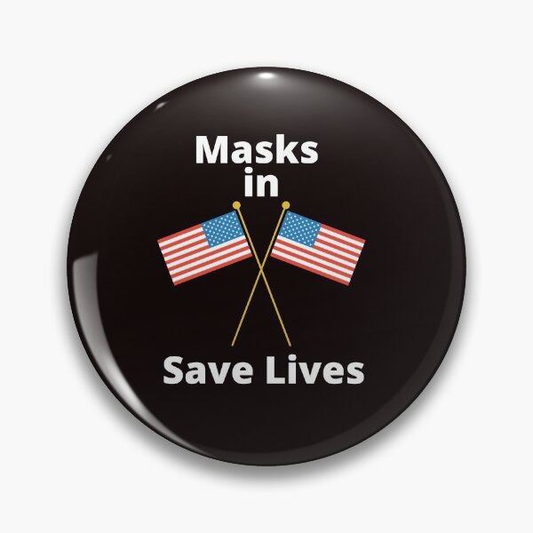 Item preview, Mask in USA Save Lives with the Black Background designed and sold by Vero De.