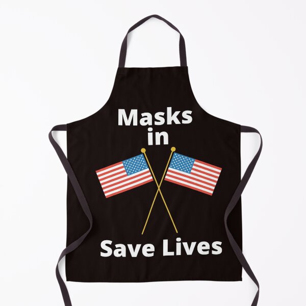 Item preview, Mask in USA Save Lives with the Black Background designed and sold by Vero De.