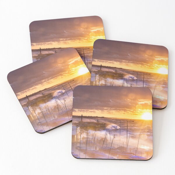 Item preview, Margate Harbour Storm Sunset designed and sold by rogerstanger.