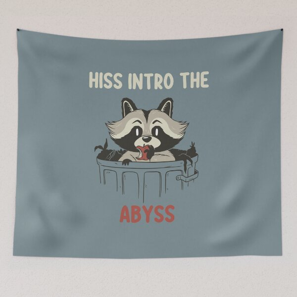 Item preview, Hiss Into The Abyss - raccoon gift designed and sold by abdellaoui.