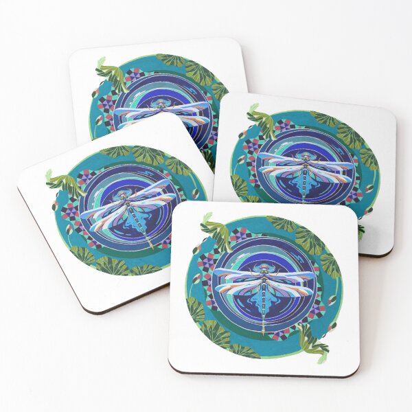 Item preview, Dragonfly mandala designed and sold by Illustration Marie-Hélène Bochud.