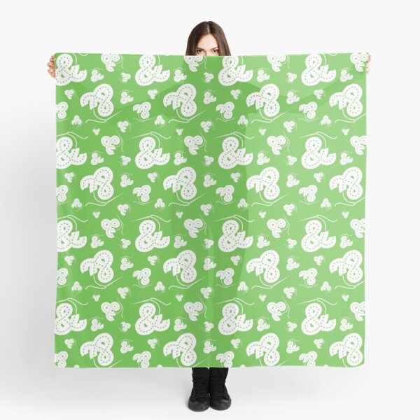 Stitched Ampersand - Lime Scarf