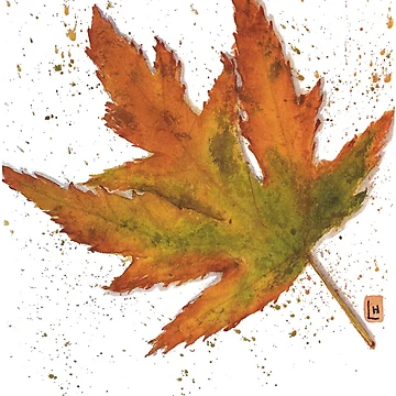 Artwork thumbnail, Fall leaf by JavaLisa