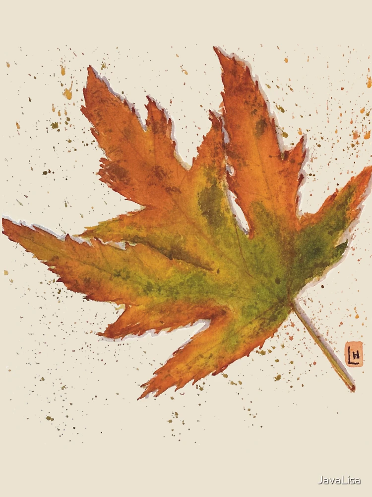 Thumbnail 4 of 4, Relaxed T-Shirt, Fall leaf designed and sold by JavaLisa.