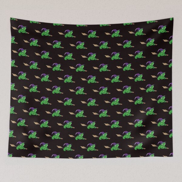Item preview, Frog Witch on Broom designed and sold by Whynot123.