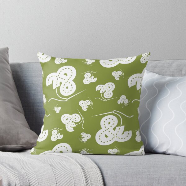 Item preview, Stitched Ampersand - Olive designed and sold by Bib & Tucker Sew-Op.