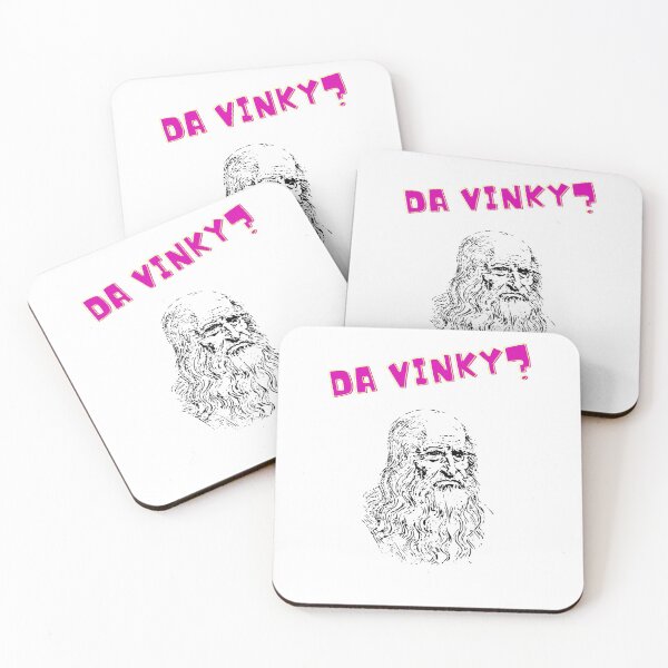 Item preview, Da Vinky? Portrait Meme Pink designed and sold by LuckyKermit.