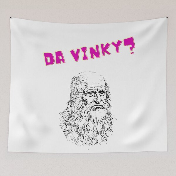 Item preview, Da Vinky? Portrait Meme Pink designed and sold by LuckyKermit.