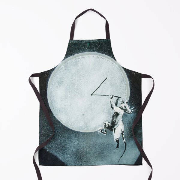 Item preview, BANKSY Rat Hanging On Moon Clock - Spray Paint Piece designed and sold by WE-ARE-BANKSY.