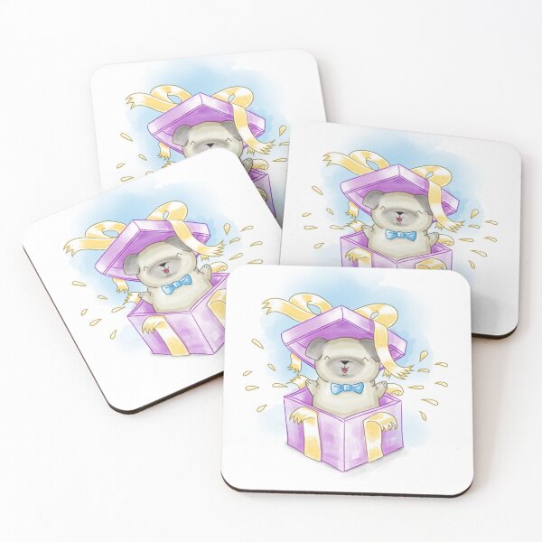 Item preview, Pug Present Surprise designed and sold by Kimble & Co.