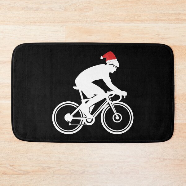 Item preview, Cyclist Road Bike Silhouette Santa Hat designed and sold by playloud.