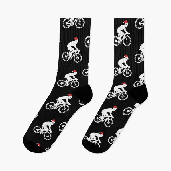 Item preview, Cyclist Road Bike Silhouette Santa Hat designed and sold by playloud.