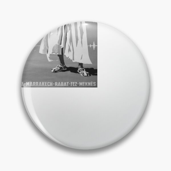 Item preview, viejo noir et blanc Fly to Morocco designed and sold by CorasPosters.