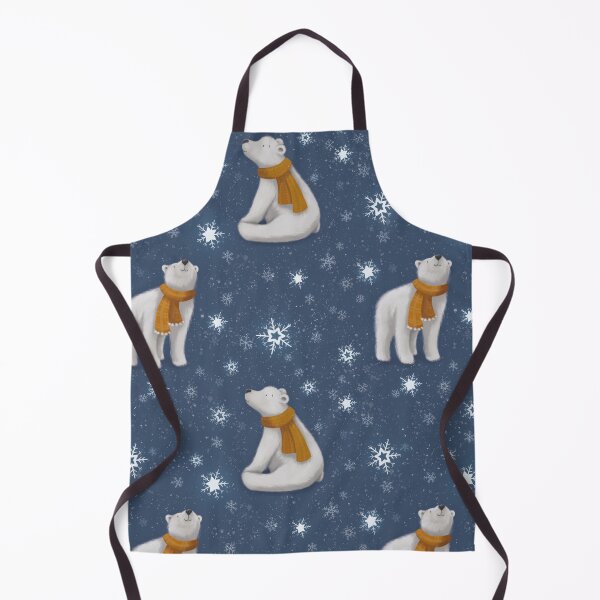 Item preview, Snow Is Falling Polar Bear Pattern designed and sold by Jade Lawley.