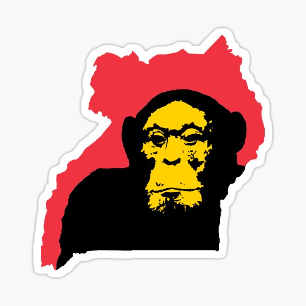 Uganda Chimpanzee Sticker