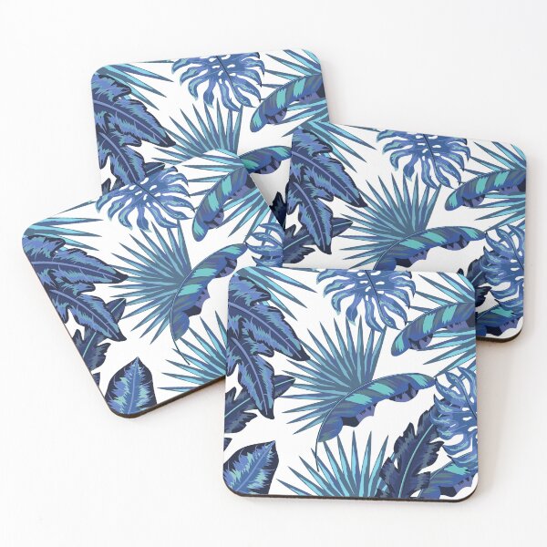 Item preview, Tropical floral leaves pattern designed and sold by Dear-Ashlin.