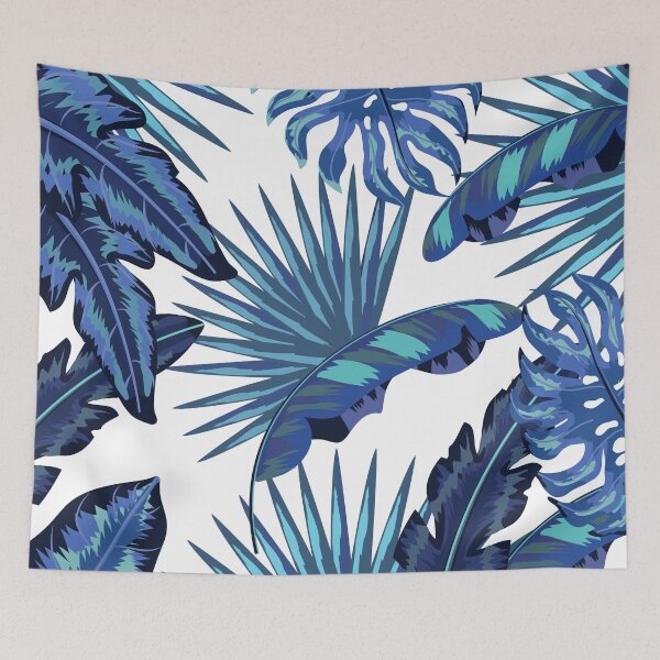 Item preview, Tropical floral leaves pattern designed and sold by Dear-Ashlin.