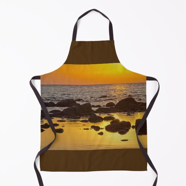 Item preview, Sunset Gold at a Rocky Beach designed and sold by Gerda Grice Photography.