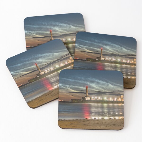 Item preview, Margate Harbour and lighthouse at night designed and sold by rogerstanger.
