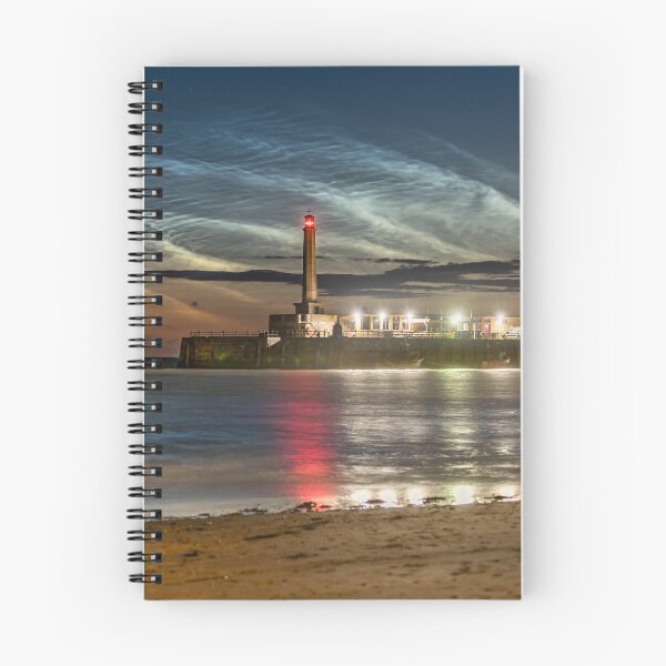 Item preview, Margate Harbour and lighthouse at night designed and sold by rogerstanger.