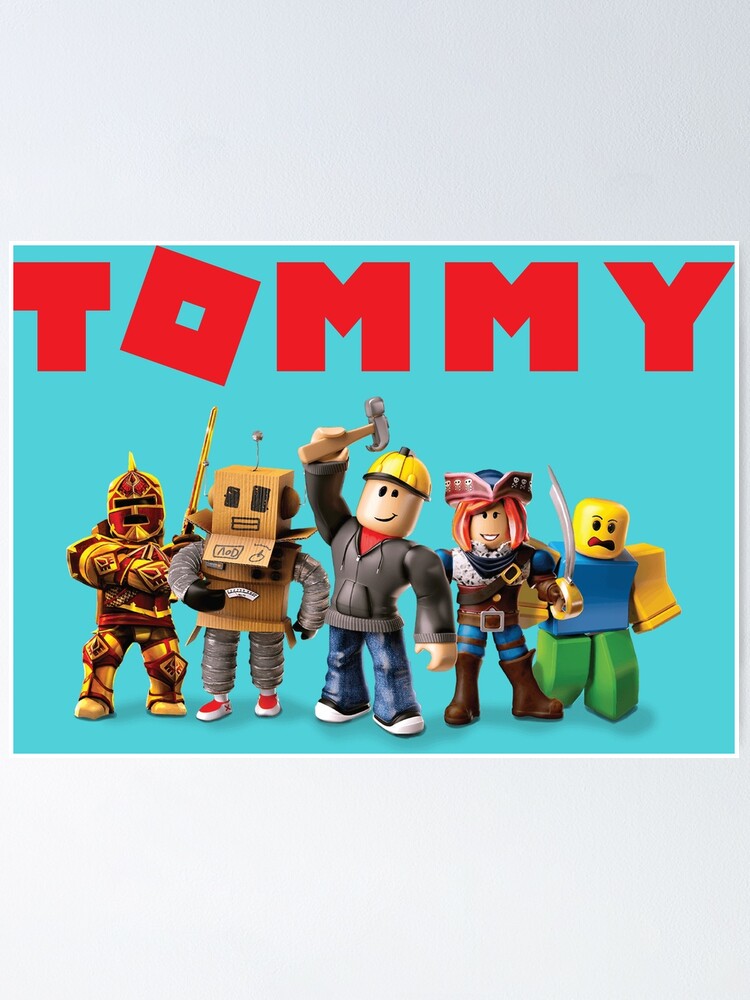 Roblox Custom Name Design Poster By Bluewaydesign Redbubble - how to add custom name tags roblox