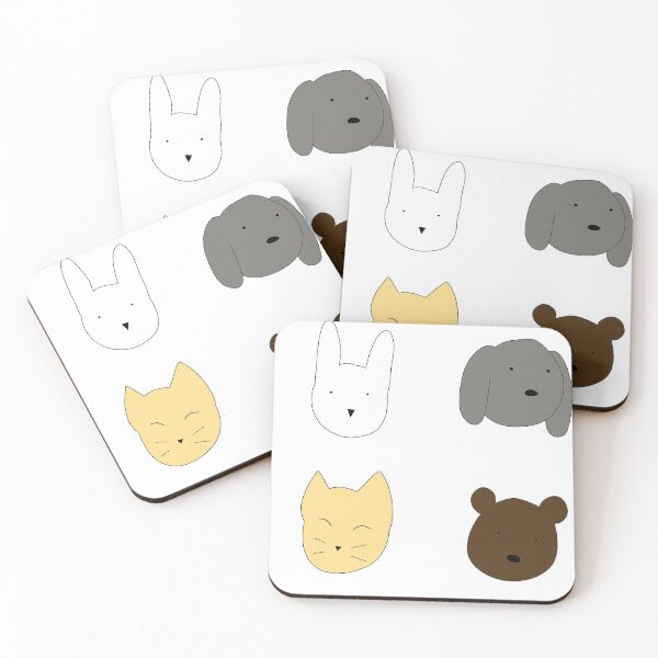 Item preview, Cute animal heads designed and sold by phantomflame03.
