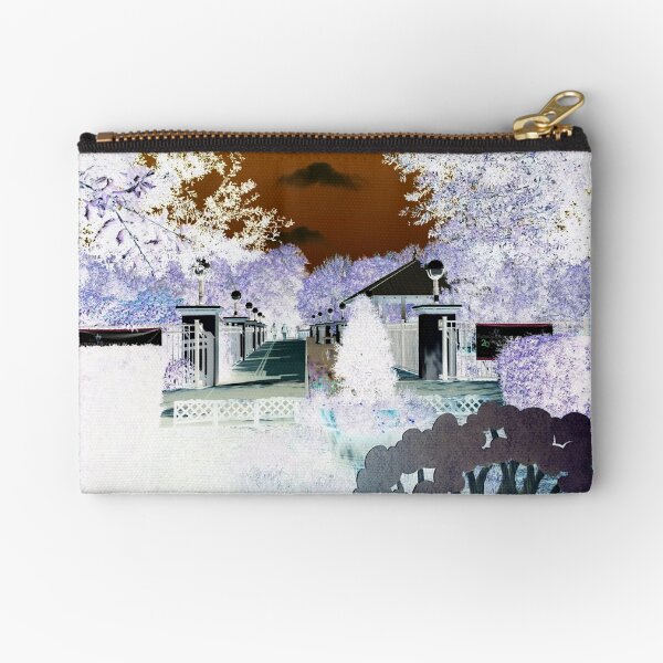 Winter Snow-II Florida WHITE background Zipper Pouch