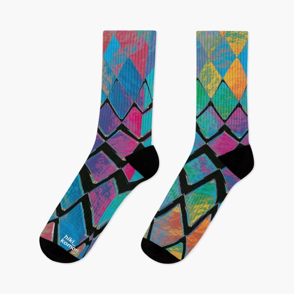 Item preview, Wave of Colored Metallic Rhombuses - blue designed and sold by hiki-komori.