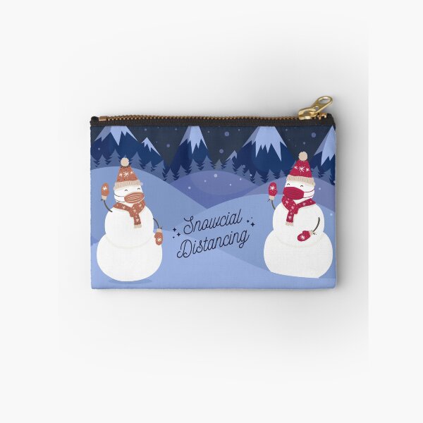 Item preview, Snowcial distancing snowmen designed and sold by lettersbysid.