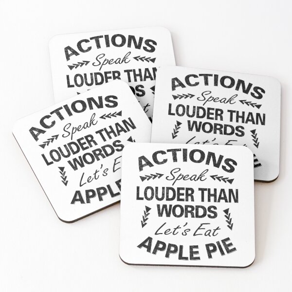 Item preview, Actions Speak Louder Than Words designed and sold by MoonsmileProd.