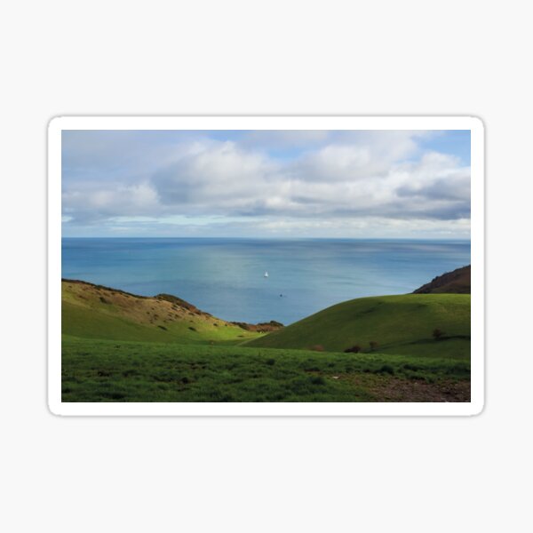 Ocean Beyond The Hills Sticker