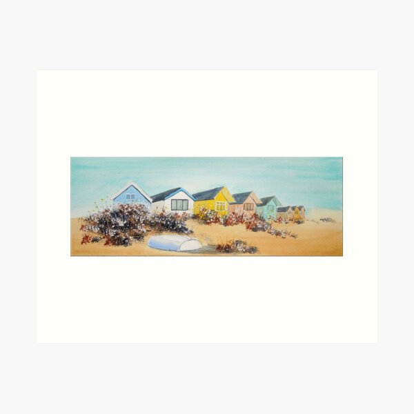 Beach Huts - Mudeford Spit, Christchurch, Dorset  Art Print