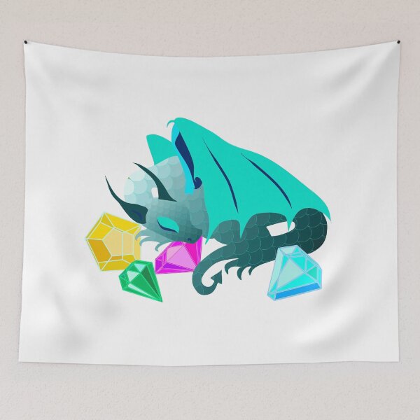 Item preview, Dragon sleeping on treasure designed and sold by orangerinka.