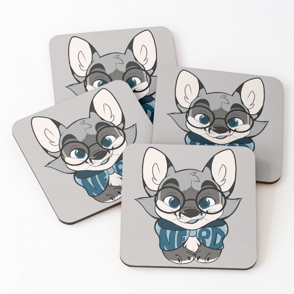 Item preview, FOX NERD TEE - silver designed and sold by MADSHYARTS.