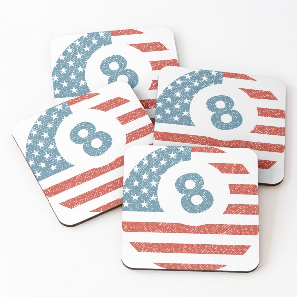 Item preview, 8 Ball Billiards American Flag designed and sold by MarkTees.